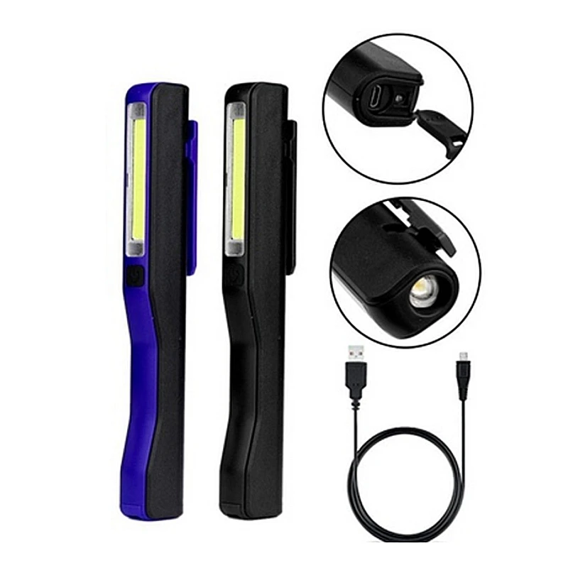 Rechargeable LED COB Portable Camping Work Inspection Light Lamp Hand Torch Magnetic For Household Workshop Automobile Camping