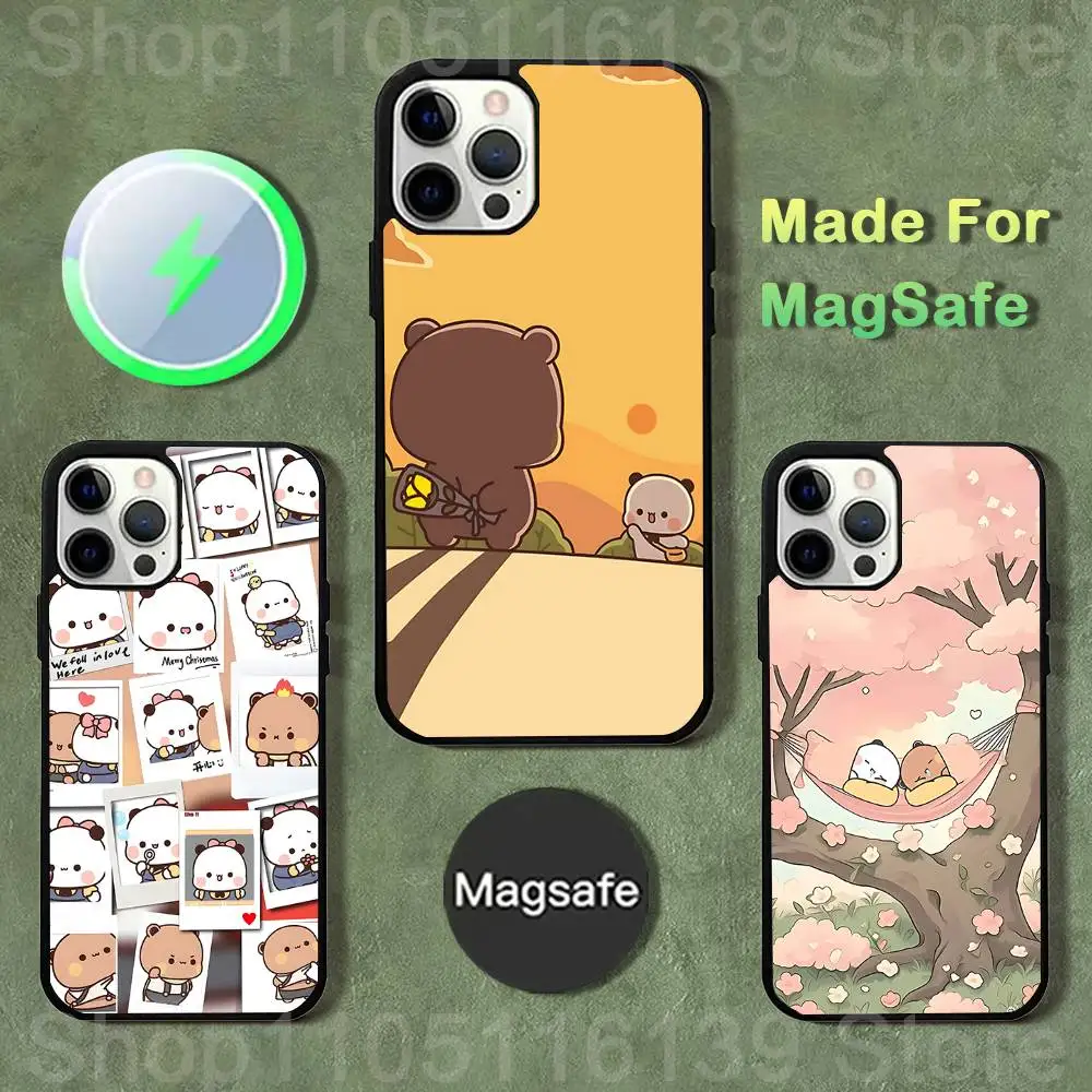 

Cute BuBu D-DuDu Phone Case For iPhone 17,16,15,14,13,12,11,Pro,Max,Plus,Mini,SE4,E Magnetic Magsafe Wireless Charging
