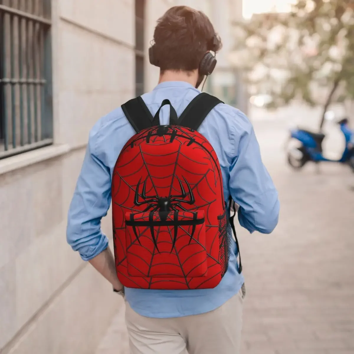 Spider And Web Student Backpack School Bag Hiking Travel Daypack for Boys Girls Bookbag Shoulder Bags