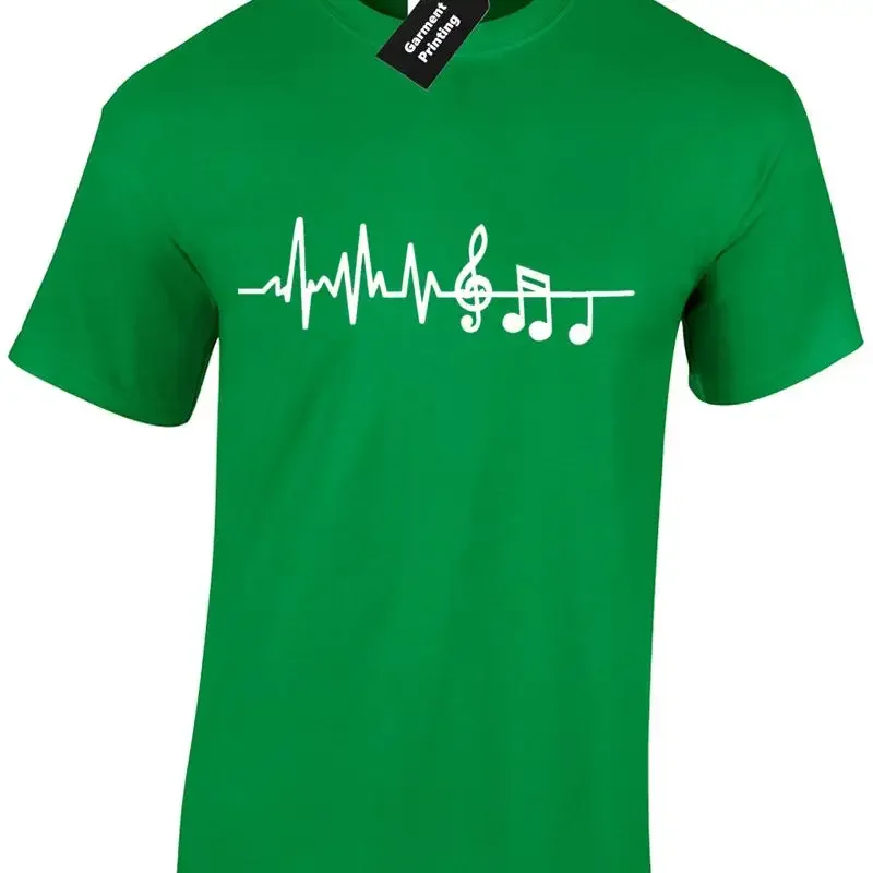 Musician Ekg Ecg Music Lover Guitar Player Drummer T Shirt
