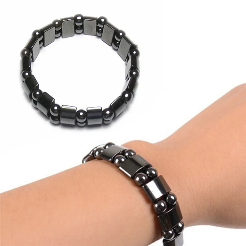 New Weight Loss Round Black Stone Bracelet Health Care Magnetic Therapy Bracelet