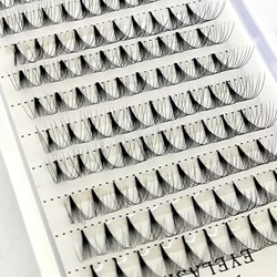 New 12 Lnes high quality Premade Russian Volume Fans 5D-140D Mink Eyelashes Short Stem Root tape Eyelash Extensions Supplies