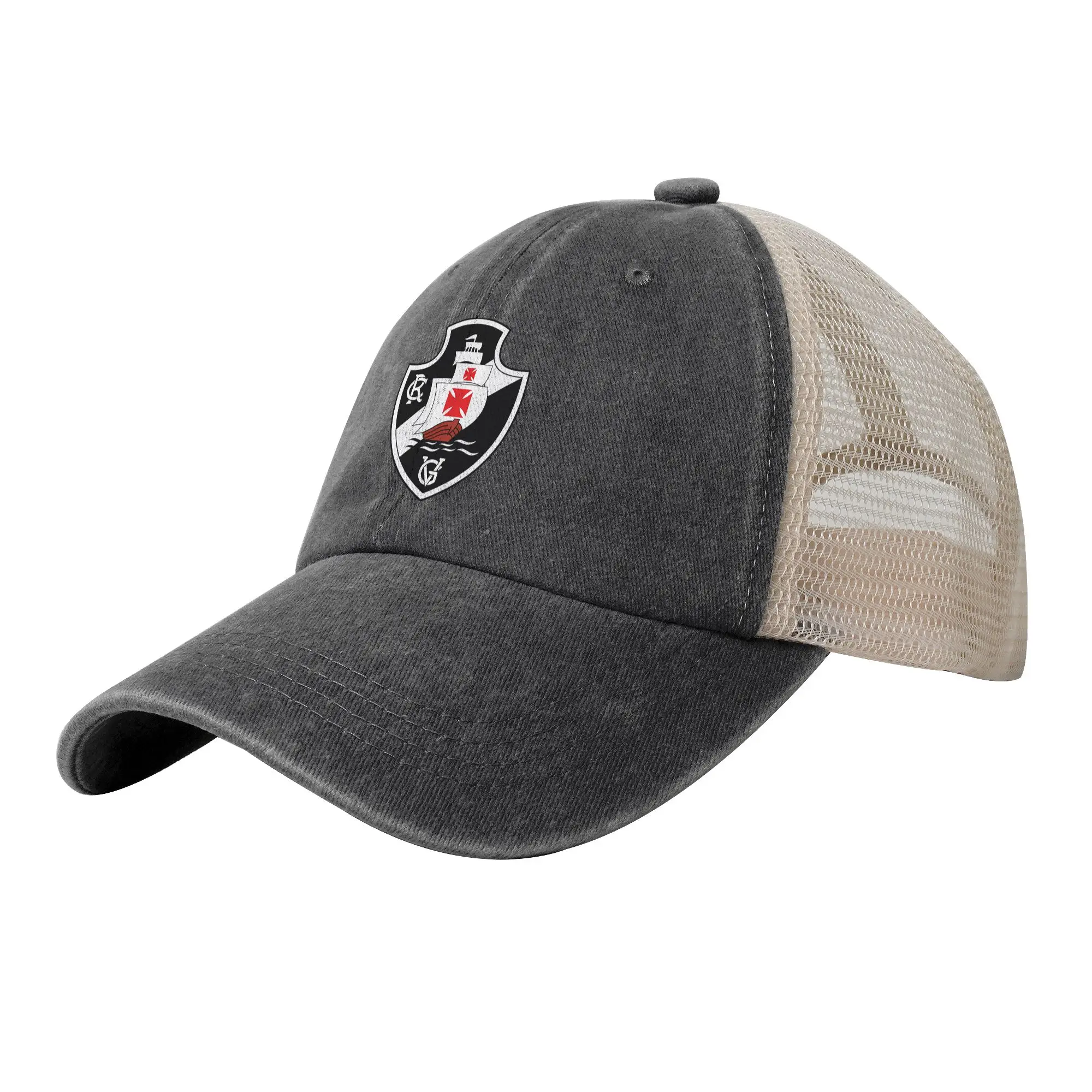 Chapéu de cowboy Vasco da Gama, chapéu masculino respirável, boné feminino, chapéu de verão