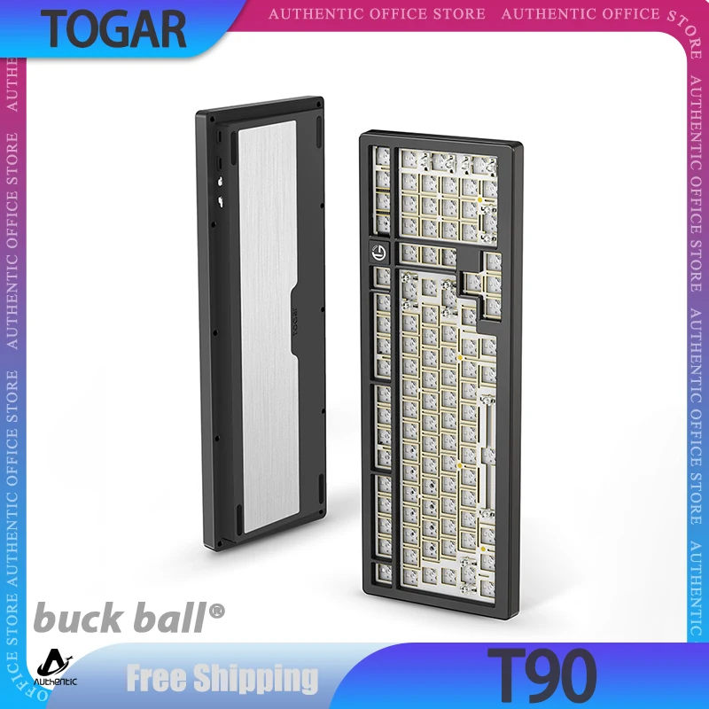 Togar T90 Mechanical Keyboard Kit Wireless Gaming Keyboards Kit 3mode Rgb Aluminium Customized Computer Gamer Accessories Gifts