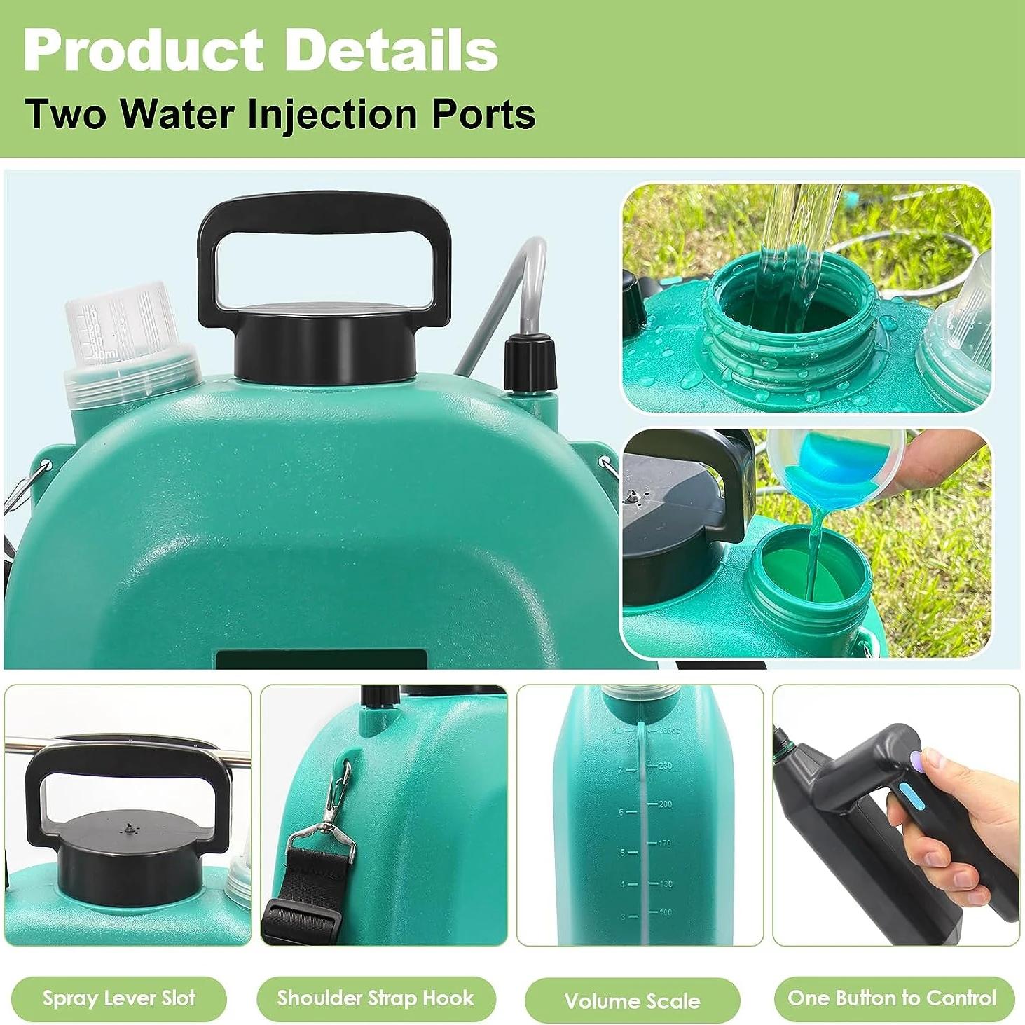 5L 2400mAh Agricultural Electric Sprayer Garden Automatic Atomizer Spray USB Rechargeable Garden Irrigation Tool Power Sprayer