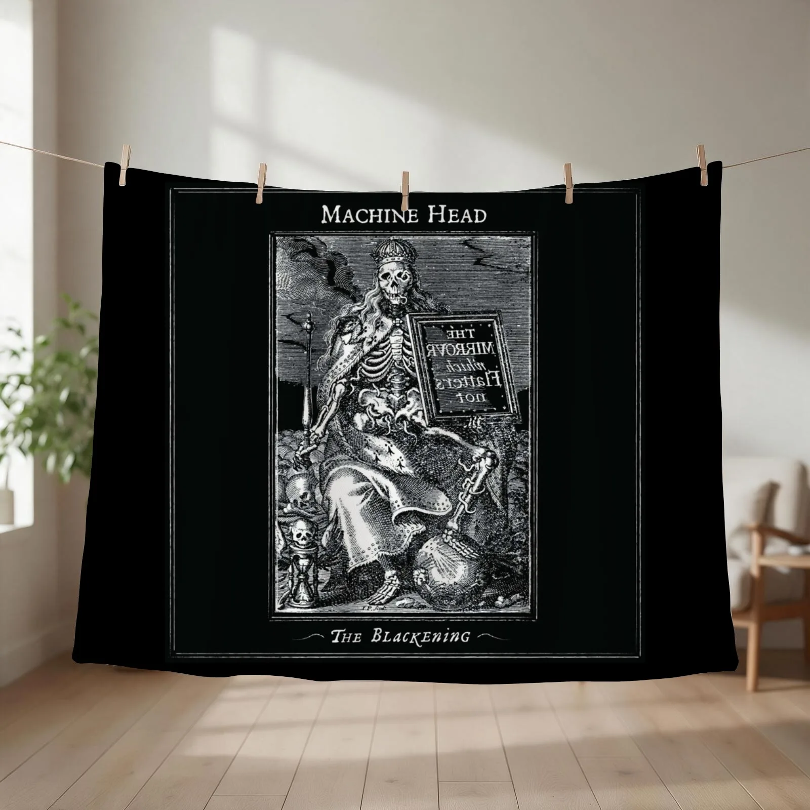 Machine Head the blackening Throw Blanket couch cozy soft plush fuzzy picnic outdoor blanket