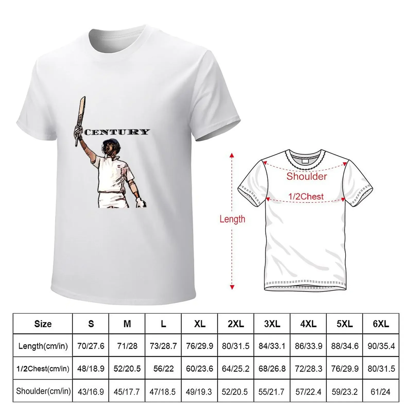 Centurion Batsman - Cricket Life T-Shirt summer clothes oversized vintage kawaii  mens  t shirts