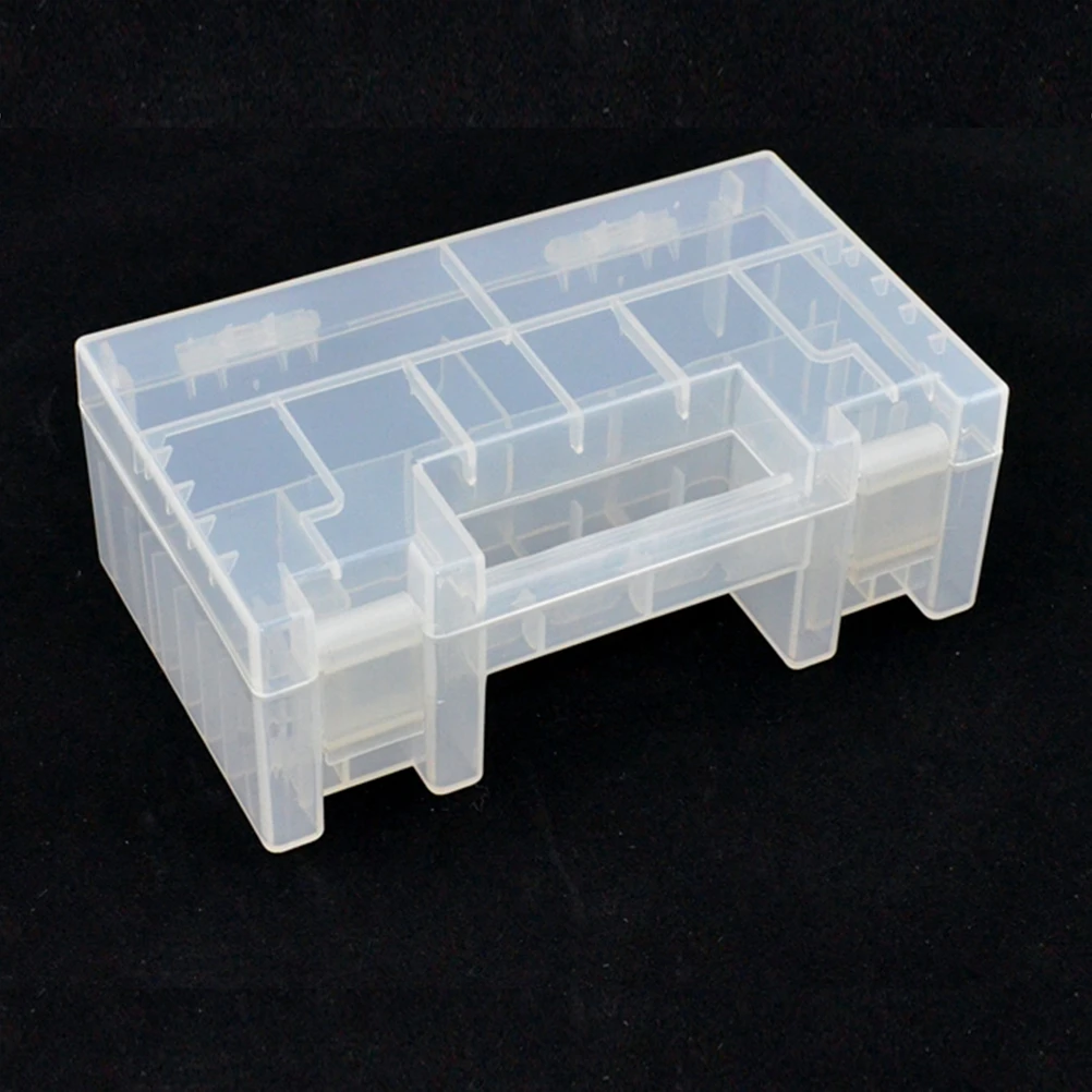 

Storage Box Organizer Multifunction Clear Case Aa Multi-compartment Compact