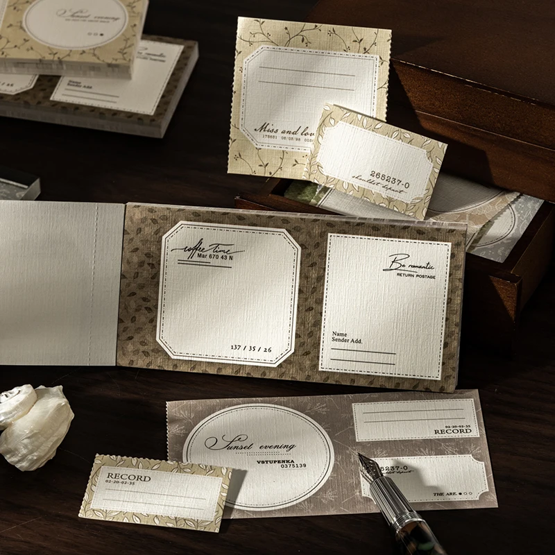 Notatnik GO 30 kartek Vintage z odpinanymi kartkami Kreatywny materiał do dziennika DIY, kolażu, artykuły papiernicze, scrapbooking, artykuły biurowe