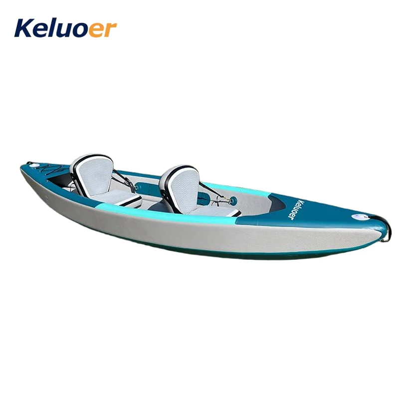 

Inflatable Fishing Boat 2 Person Pedal Drive Inflatable Canoe Kayak