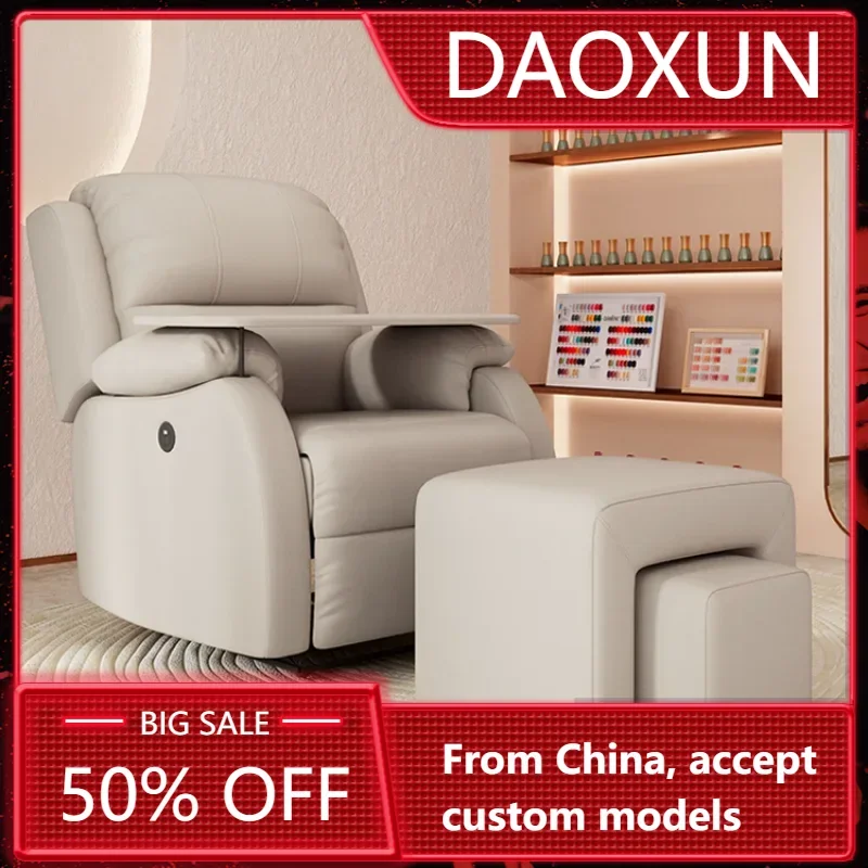 Pedicure Sofa Spa De Customer Waiting Chair Bathroom Manicure Chairs for the Client Sink Bowl Foot Support Estrade Beautician