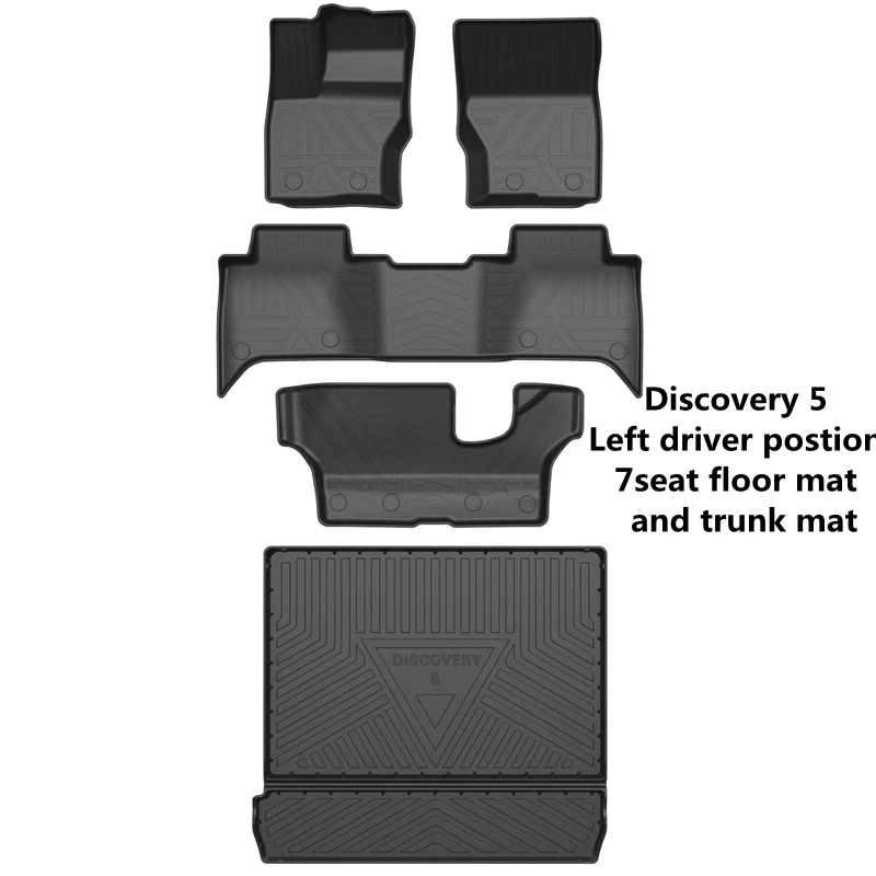 Fit for Land Rover Discovery5 car carpet AllWeather TPO car Floor Mat Land Rover Discovery 5 waterproof trunk mat car floor mat