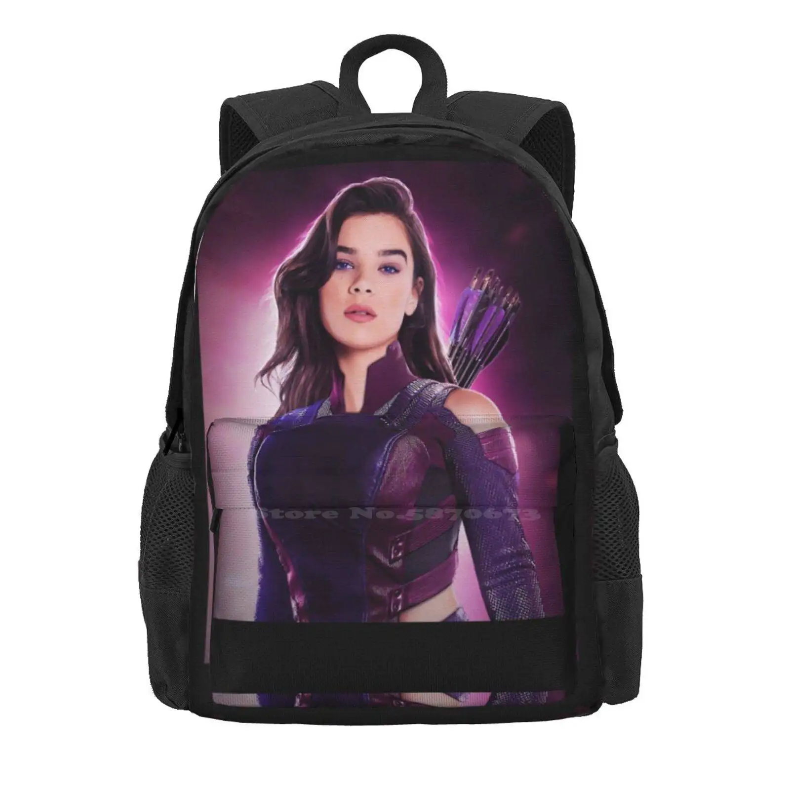 Kate Bishop 3d Print Design Backpack Student Bag Hawkeye Clint Barton Kate Bishop Kate Bishop Kate Bishop Hawkguy Matt Fraction