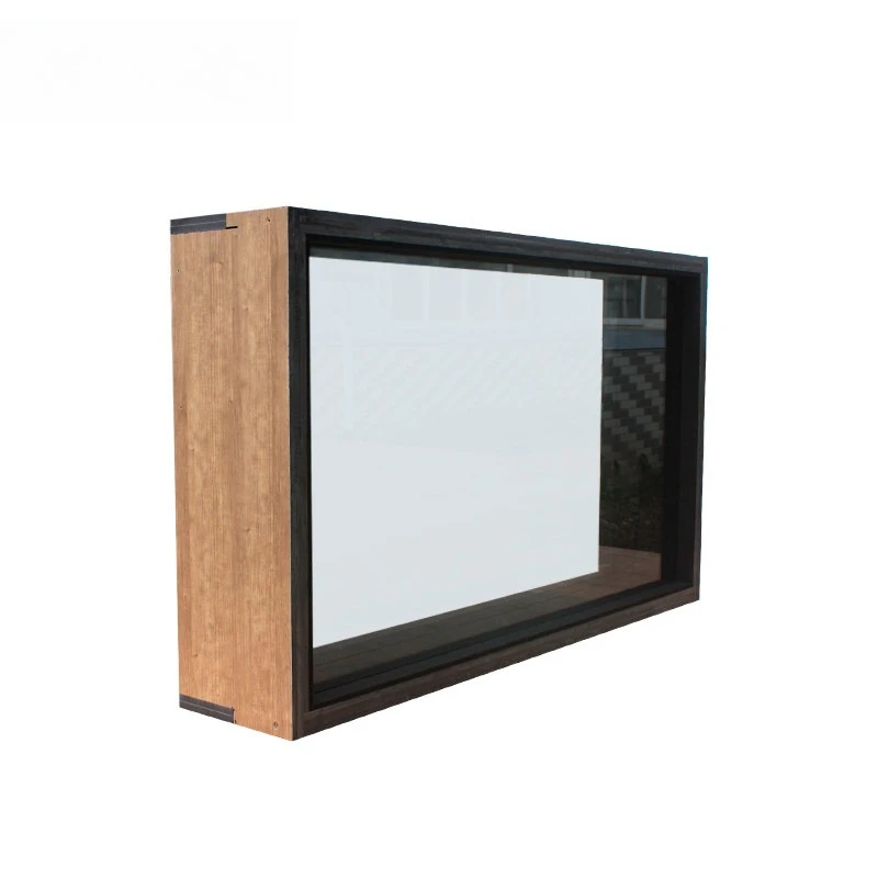 Soundproof observation window with tempered glass for music production studio