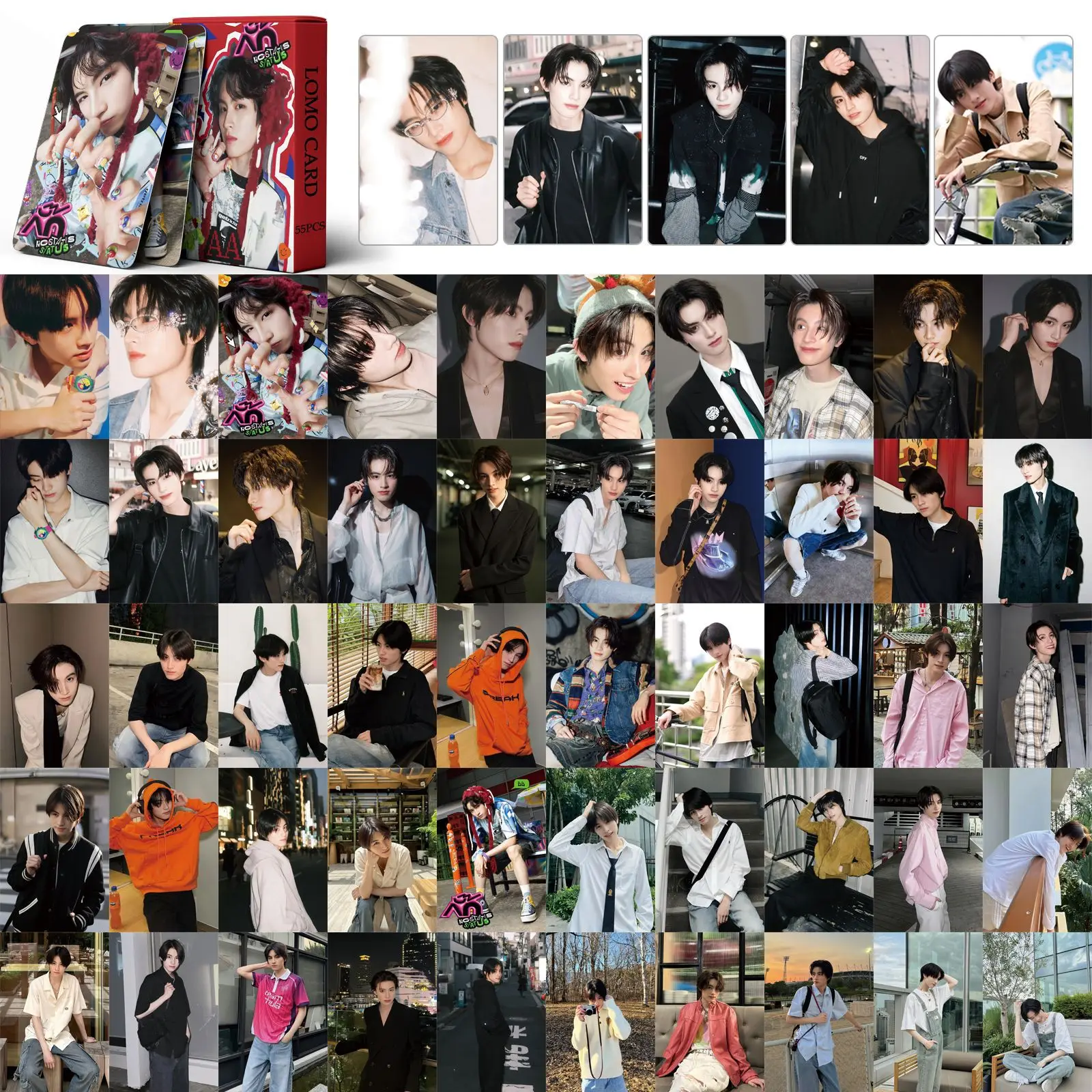 55 Pcs in Stock AA BUS Fan Collection Card No-status Status Photo Card Postcard Lomo Card