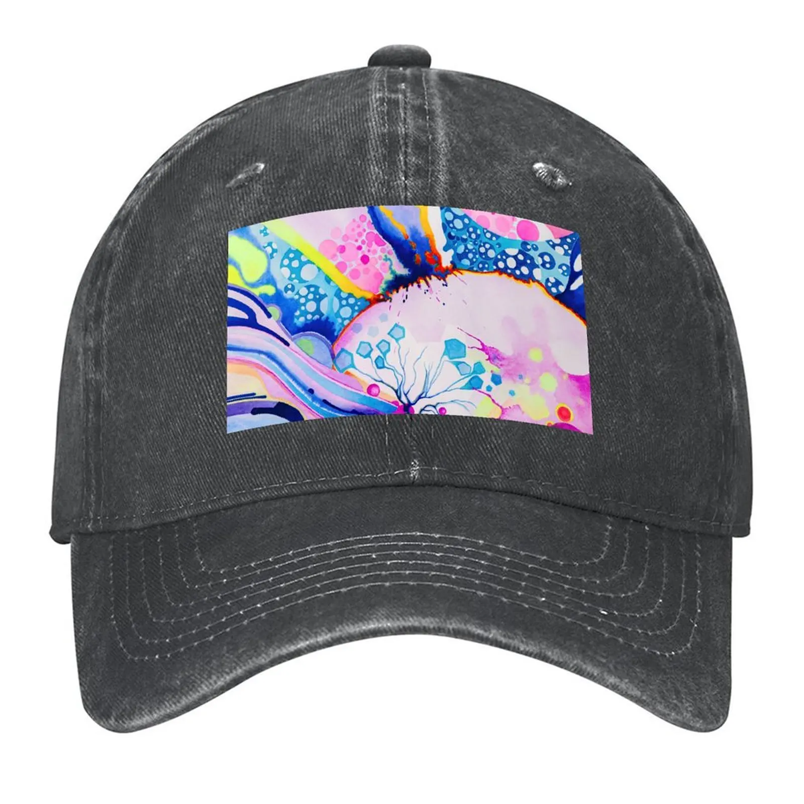 

Infinite Flare - Watercolor Painting Baseball Cap Luxury Man Hat Sports Cap Hat Beach Rugby Baseball Men Women's