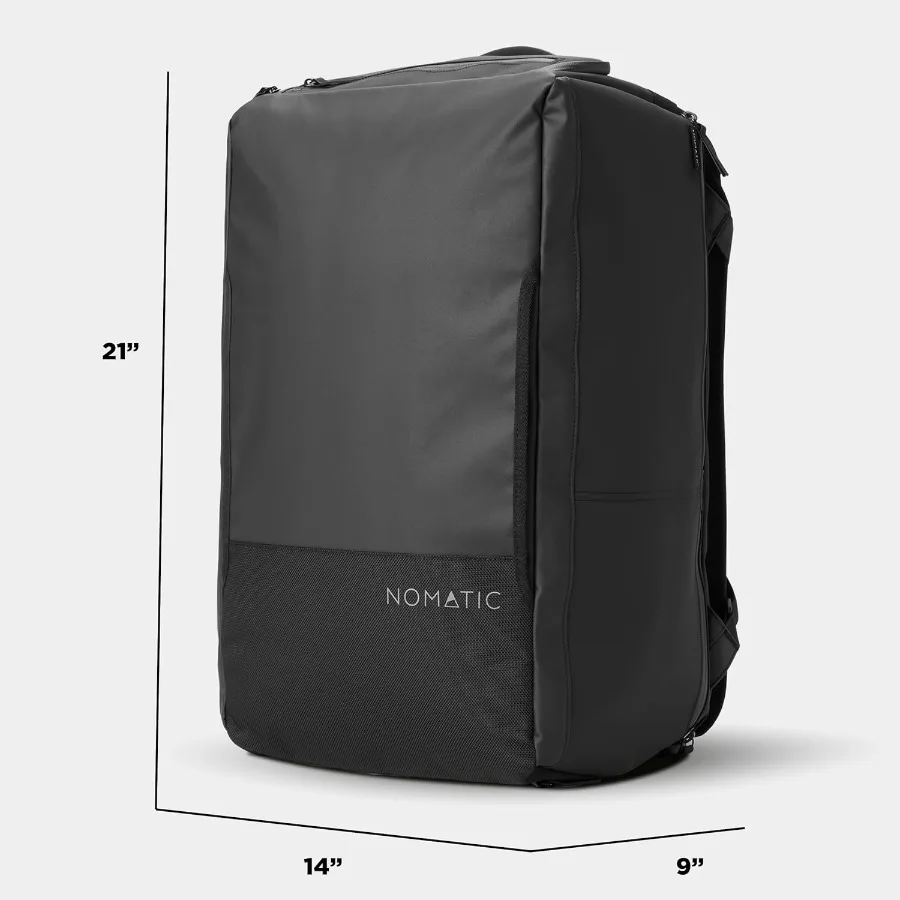 NOMATIC 30L Reisetasche – umwandelbare Reisetasche/Rucksack, Handgepäckgröße für Flugzeugreisen, täglicher Gebrauch, Laptoptasche, TSA-konform