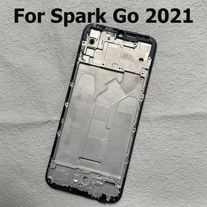 New For Tecno Spark Go 2020 2022 2023 2024 Middle Frame Front Bezel Cover Metal Chassis Housing Back Plate LCD Holder