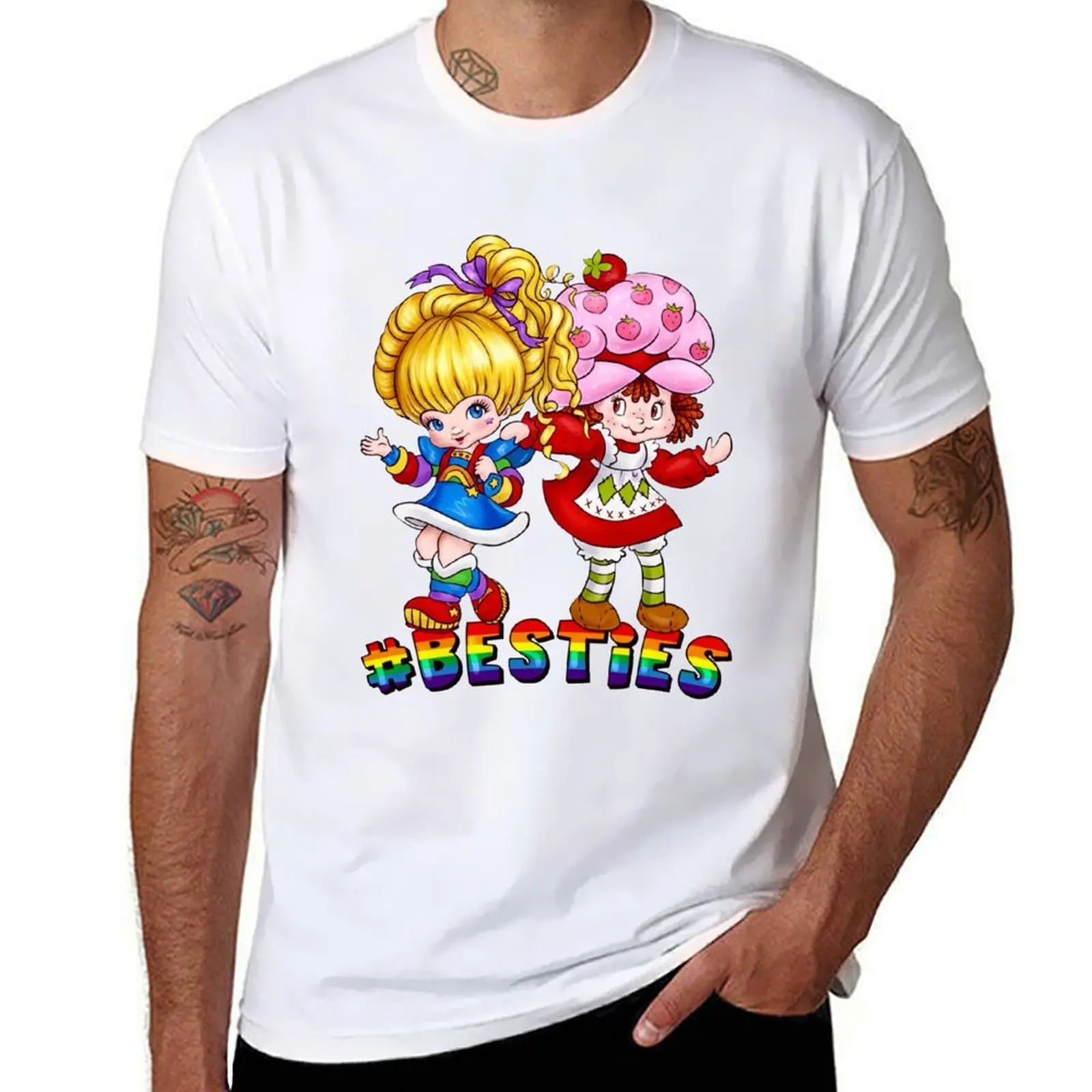 

#Besties Robot Brite T-Shirt man graphic t shirt man t shirts cotton T-Shirt