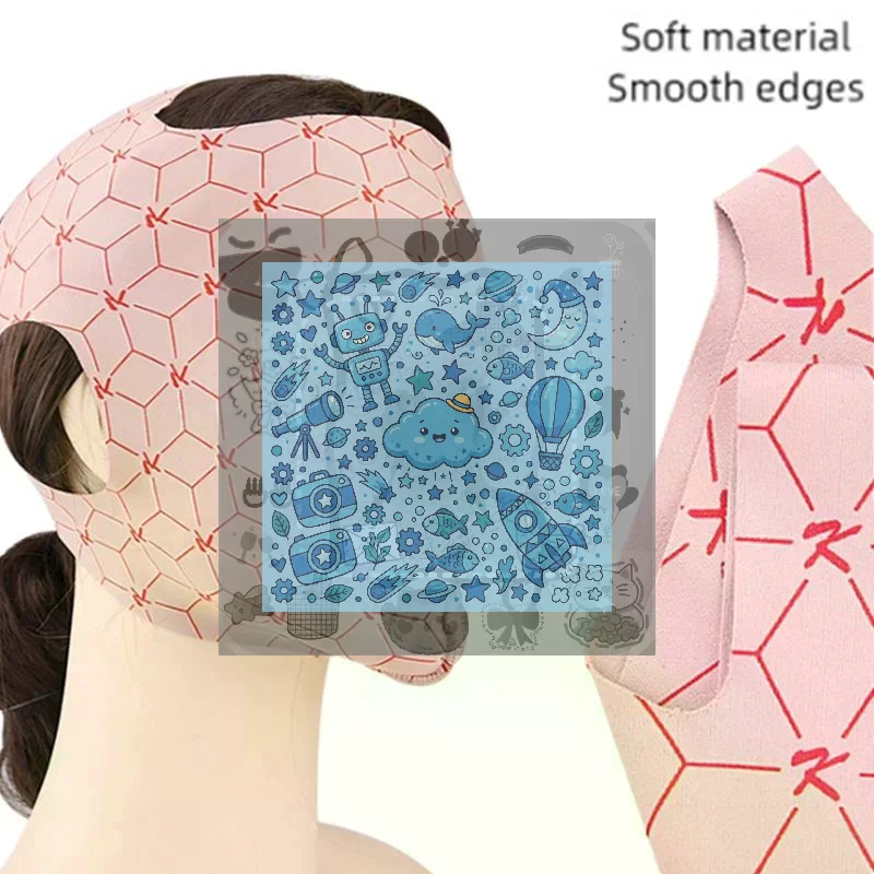 Full Coverage Reusable Facial Care Mask Ear Hook V Shape Full Face Wrap Soft Breathable Home Beauty Skincare Accessory
