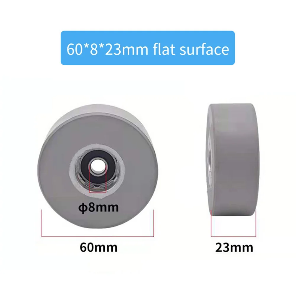 

Серый резиновый пресс-ролик: компактный дизайн, интегрированный подшипник, для деревообработки, гладкая поверхность