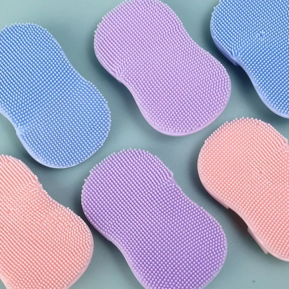 Mini escova de limpeza facial macia limpeza profunda purificador facial multifuncional silicone cravo acne almofada de limpeza