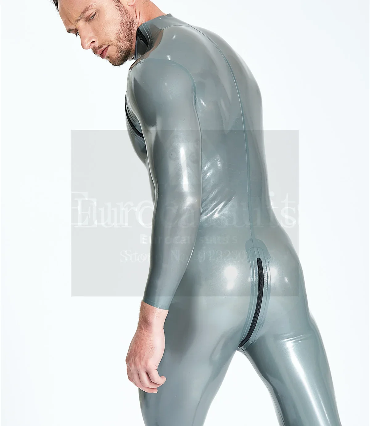 Bondage Anzug Männer Gummi Männer Fetisch Latex für Männer Latex Shorts sexy Latex Zentai sexy Voll maske sexy Bodysuit für Männer