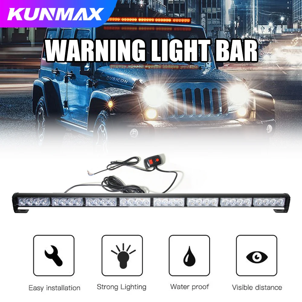 High Power LED strobe light car warning flashlight led light bar high quality LED Light KF-L3033