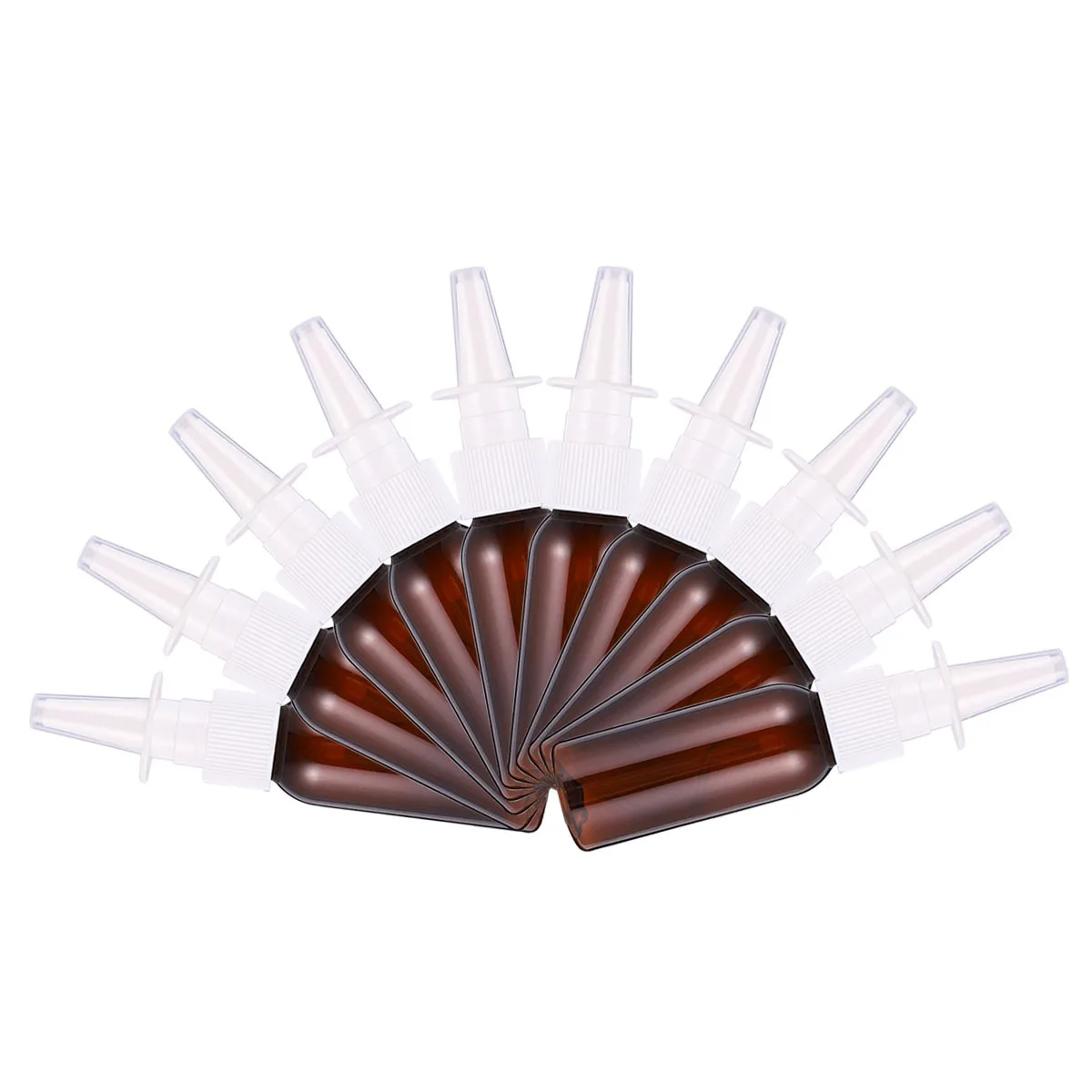 

10Pcs Round Shoulder Bottle Nose Spray Plastic Travel Bottles 30Ml Odorless Reusable Portable Containers for Shampoo