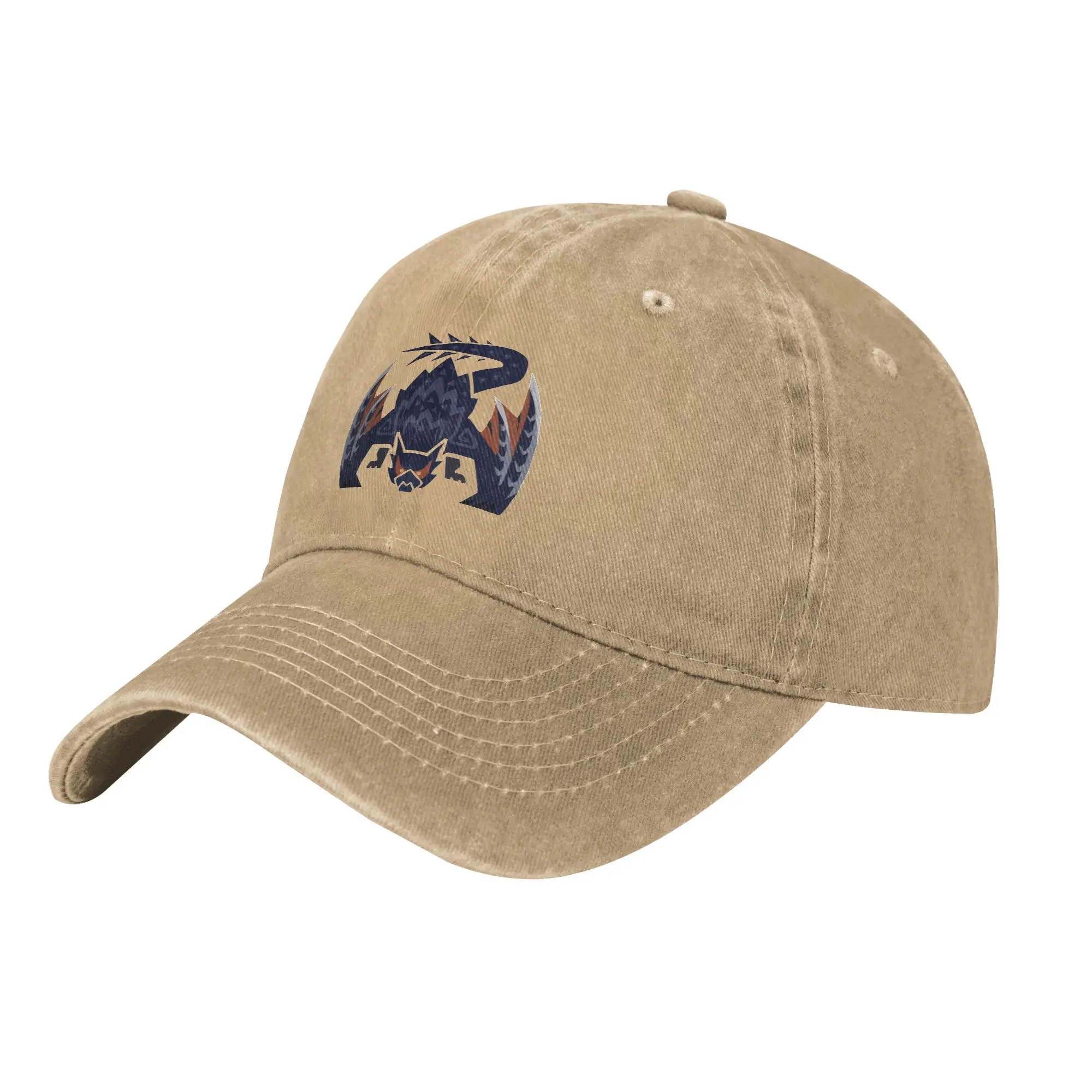 Fashion Nargacuga Monster Hunter Baseball Caps Unisex Distressed Denim Washed Headwear  Outdoor Summer Adjustable Fit Caps Hat