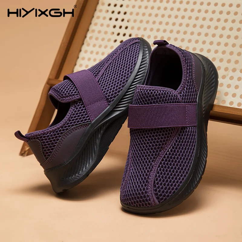 Wide Toe Box Elderly Shoes Comfort Walking Sneakers Diabetic Shoes Orthopedic Bunion Swollen Foot Hallux Valgus Thumb Eversion