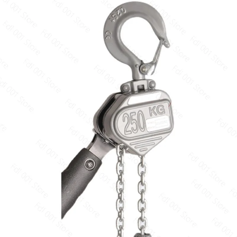Aluminum alloy wrench hoist small 0.25 ton backchain 0.5 ton mini hand portable micro chain wire tightener