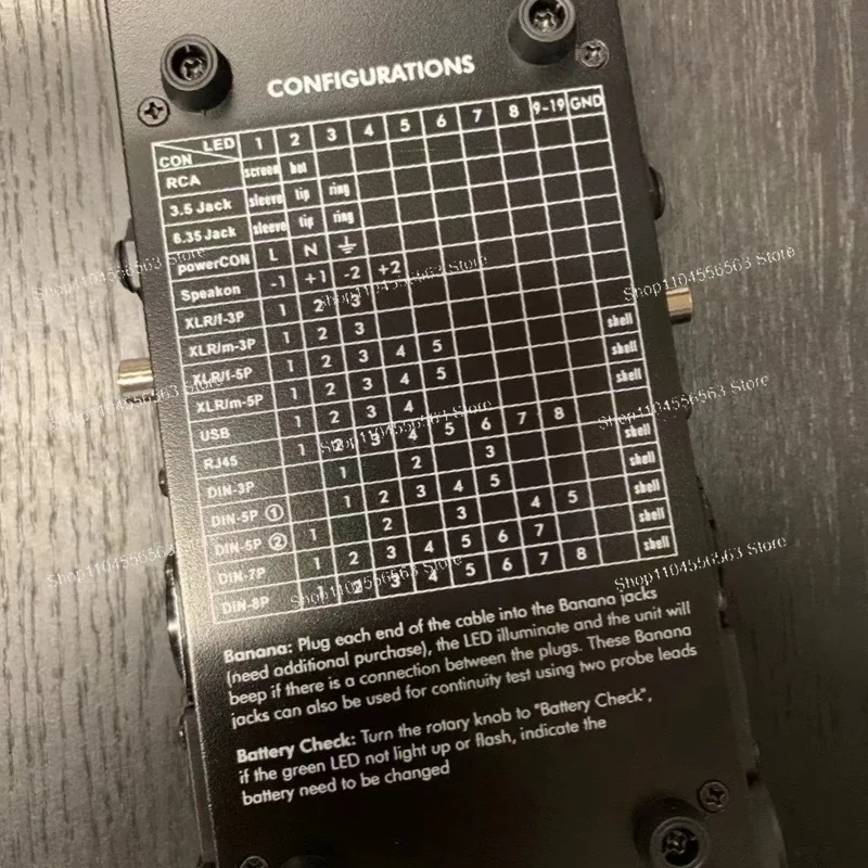 CT-20 Multifunctional Line Tester Audio Line Xlr Signal Line Tester