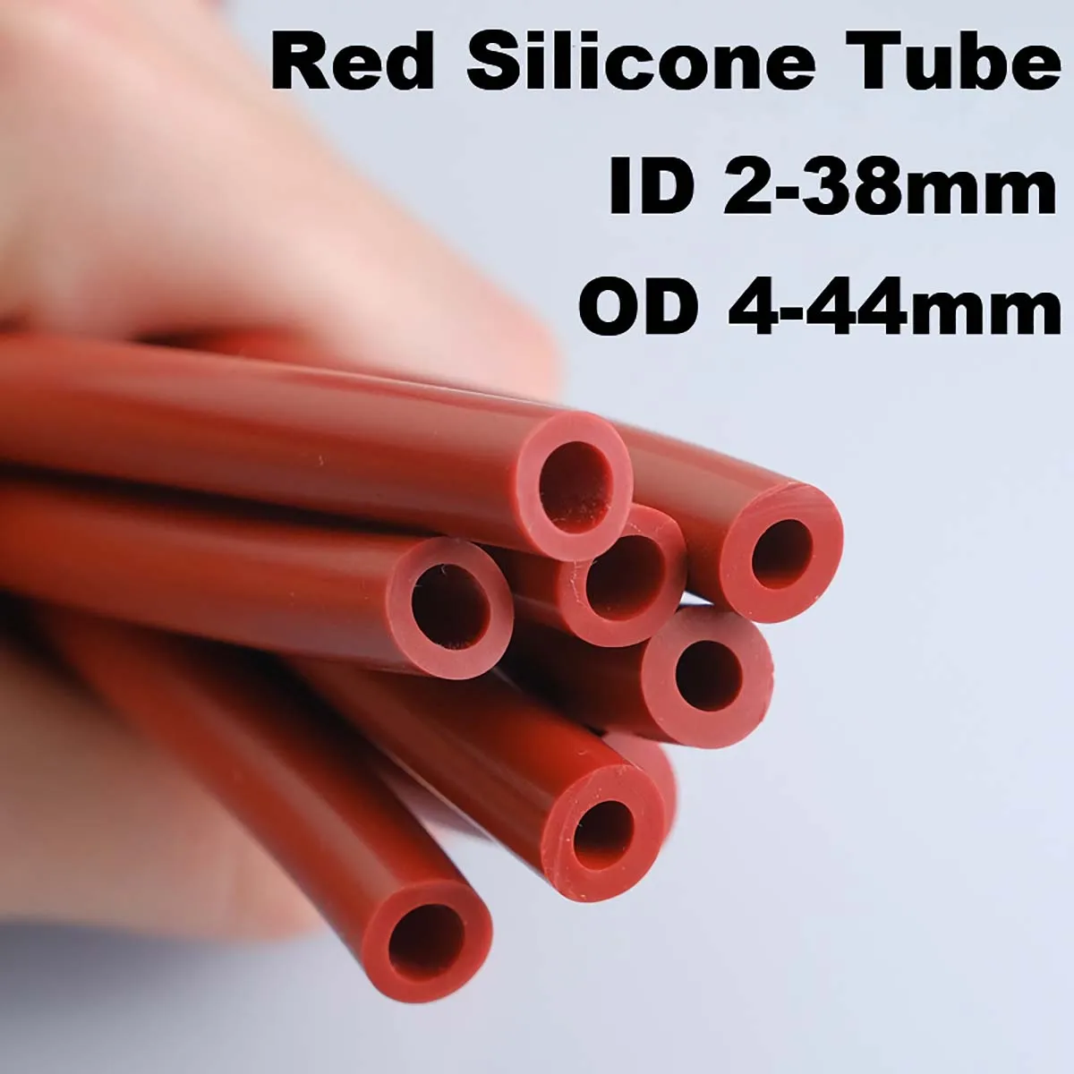 Food Grade Red Silicone Rubber Hose ID 2 3 4 5 6 7 8 9 10 12 14 15 16 19 20 25 28 30 32 38mm Flexible Nontoxic Silicone TubeFood