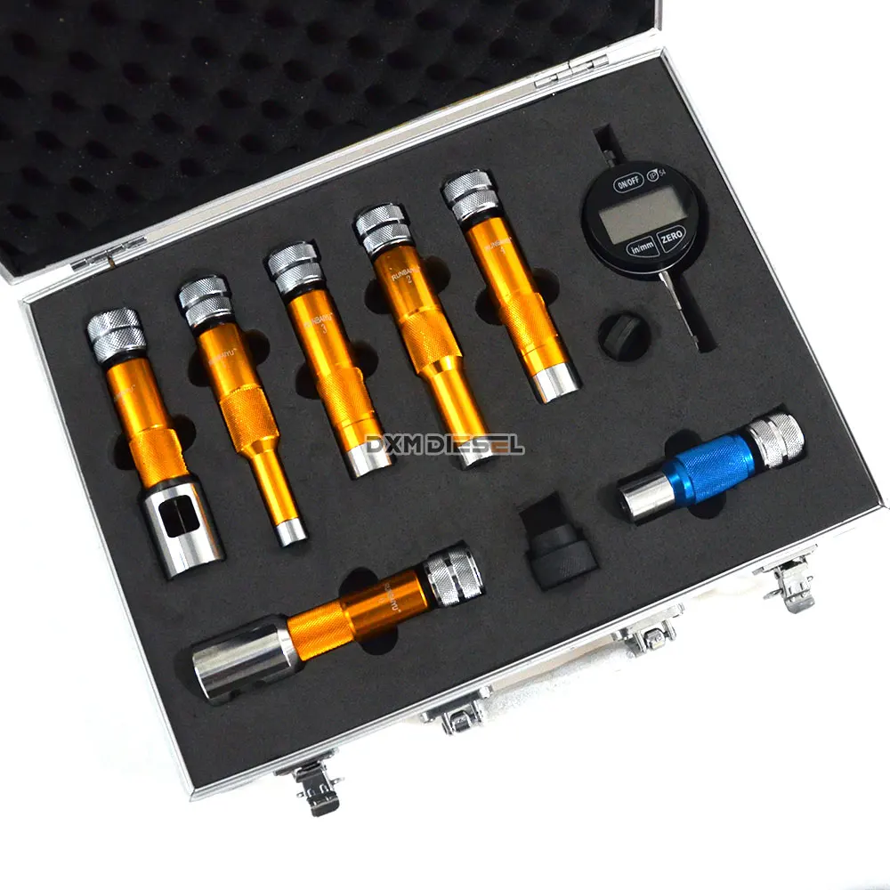 Promotion! Common Rail Injector Valve Measuring Tool Kit for Bossch and for Densso Diesel Injector Valve Stroke Measuring Tool