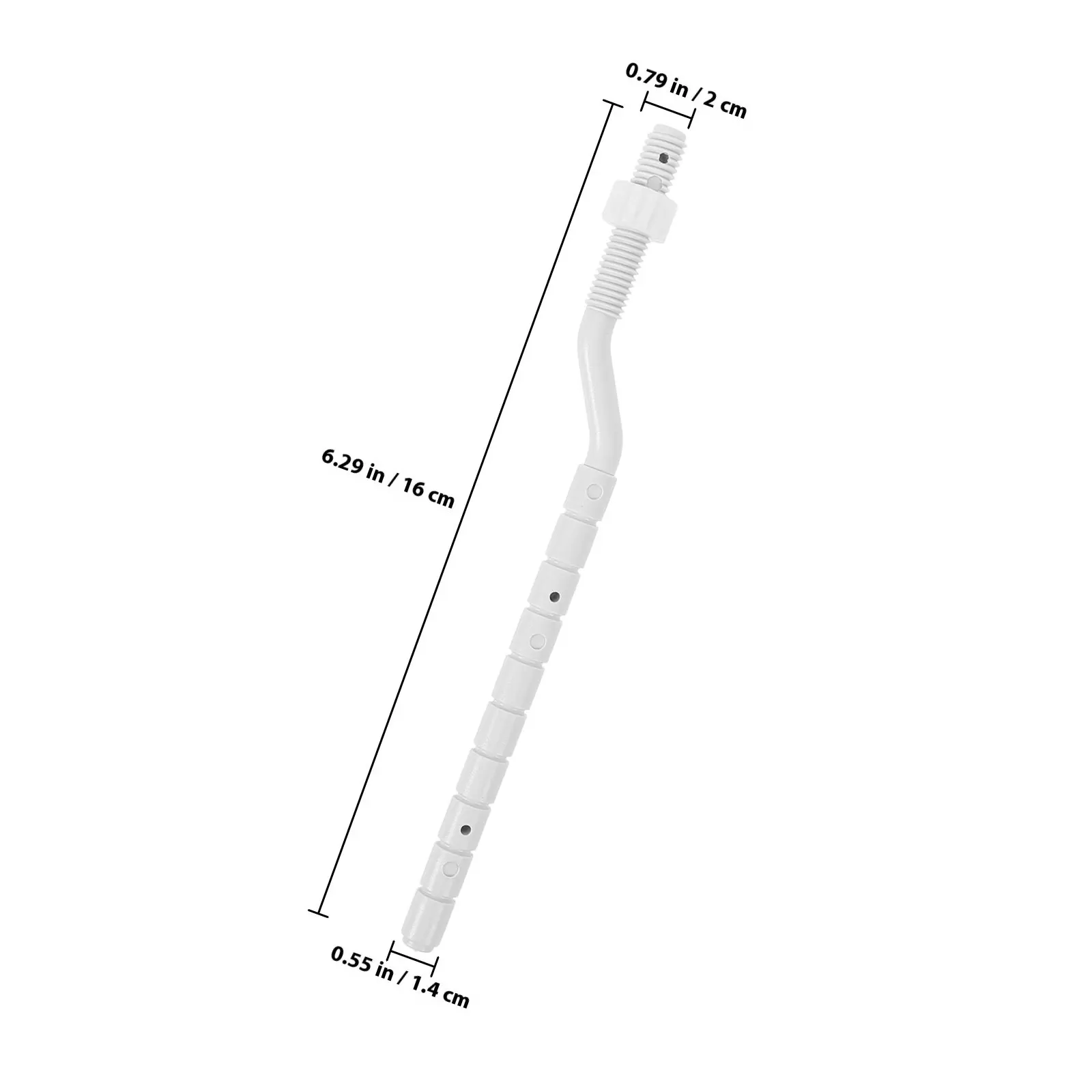 1Pair Toilet Tank Screw Replacement Flush Button Rods Adjustable Length Smooth Finish Easy Install for Toilet Flush Mechanism