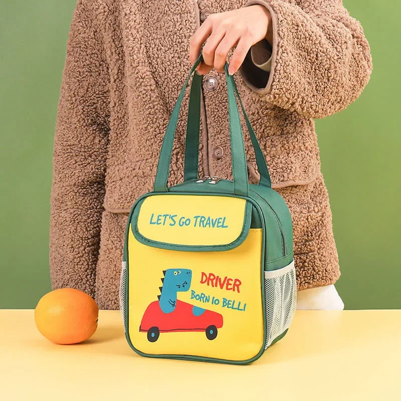 Kids Portable Warm Bag Pack Lunch Box Insulation Package Insulated Thermal Food Picnic Pouch for Boys Girls Kids Children Bag