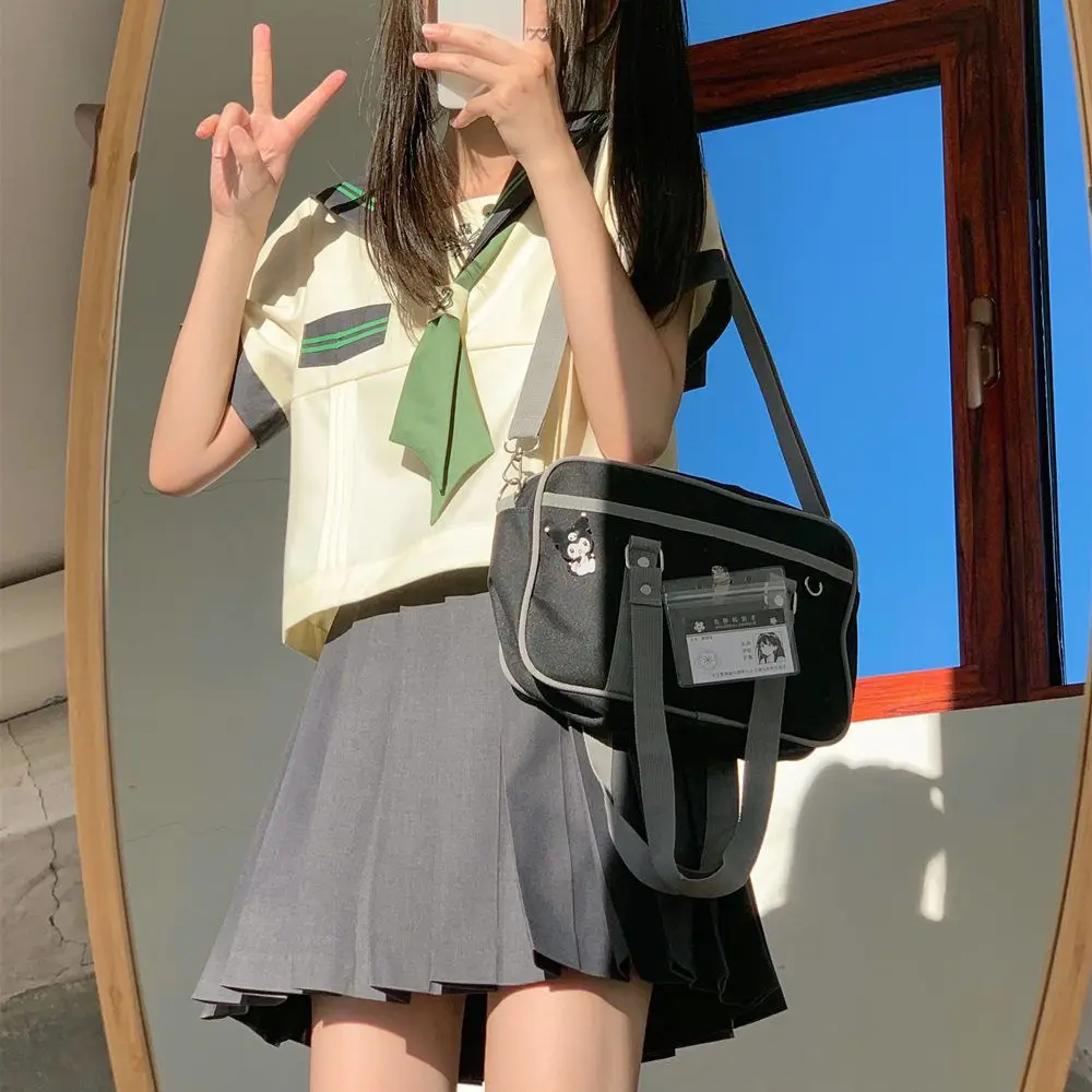 2024 Summer Autumn Original Korean Green Sailor Suit Top Pleated Skirt Women's Clothing Kawaii High School Girl JK Uniform XL