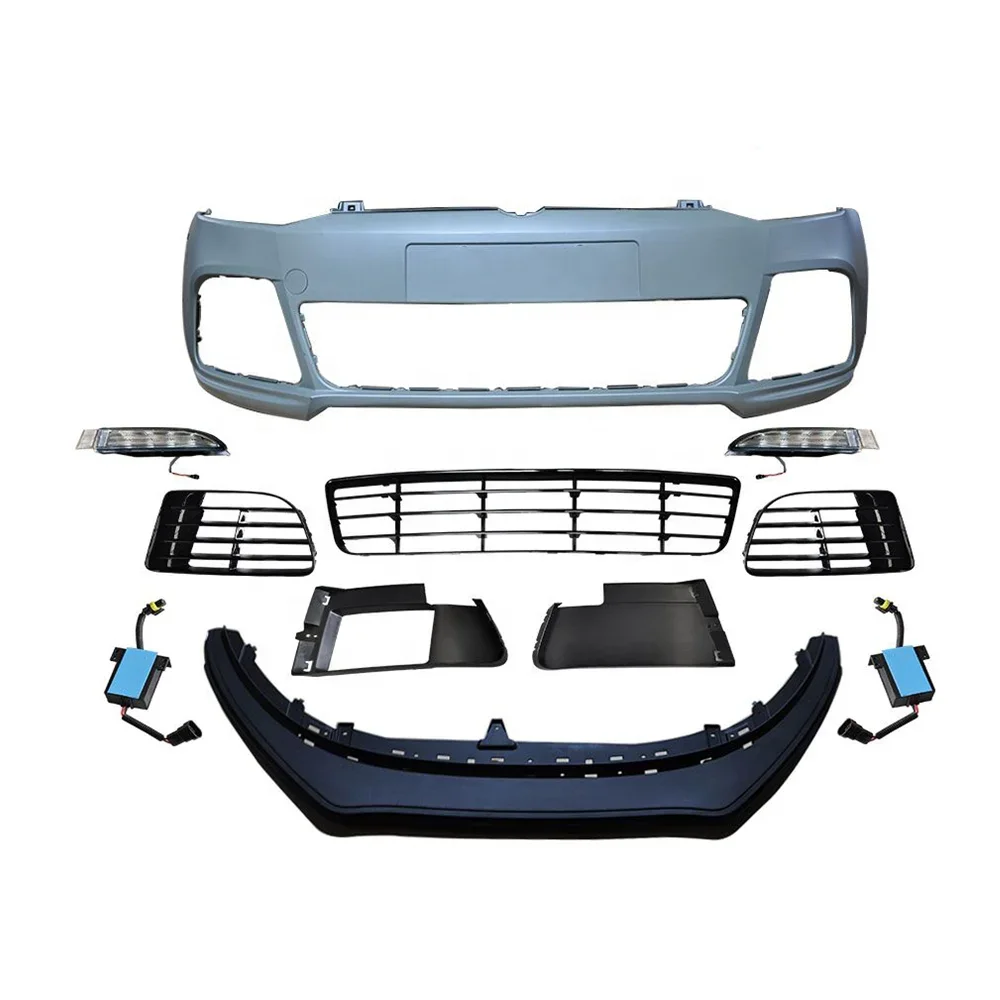 High Performance PP Material Automotive Parts Upgrade Polo Front Bumper For  Polo 2012-2017