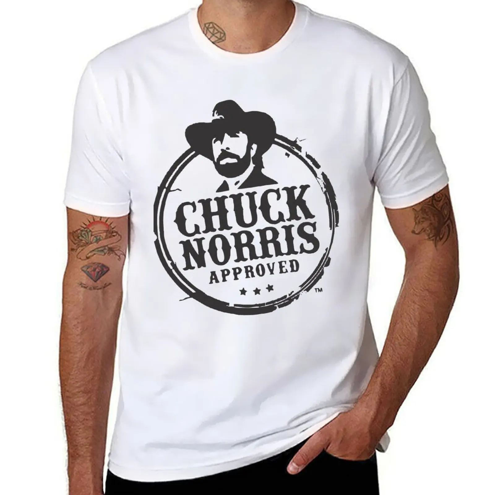

black for Norris plain t shirts man man shirts package for t-shirt cotton T-Shirt Chuck cotton funny t man
