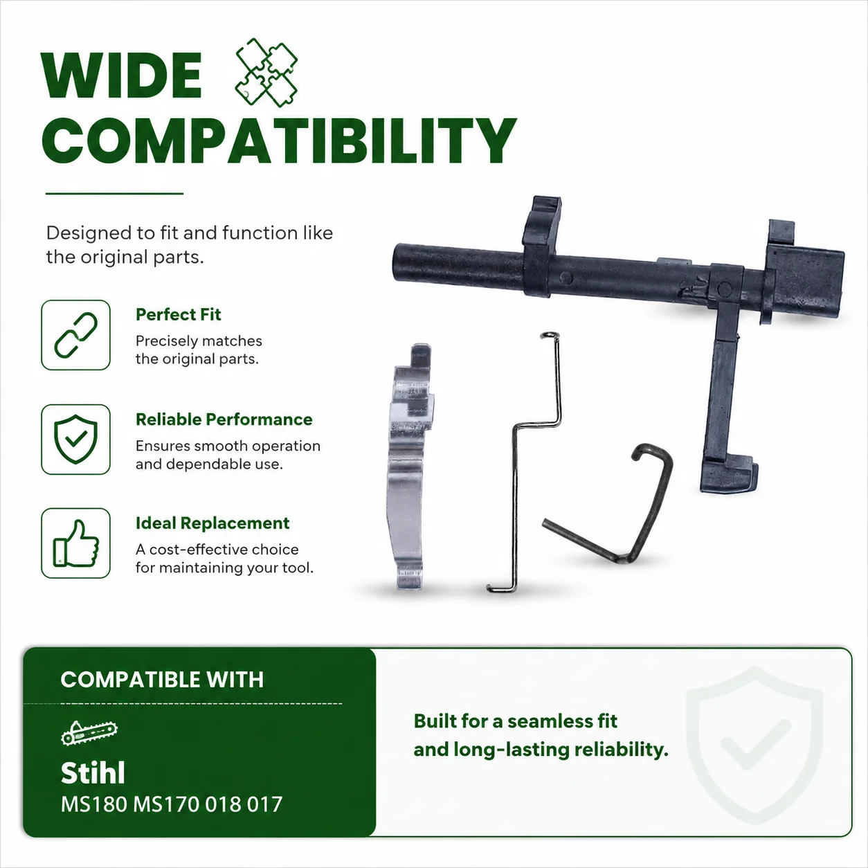 Switch Shaft Choke Rod Throttle Rod Contact Spring Fits Stihl MS170 MS180 017 018 Saw Parts, OEM 1130 182 1500/1130 442 1602