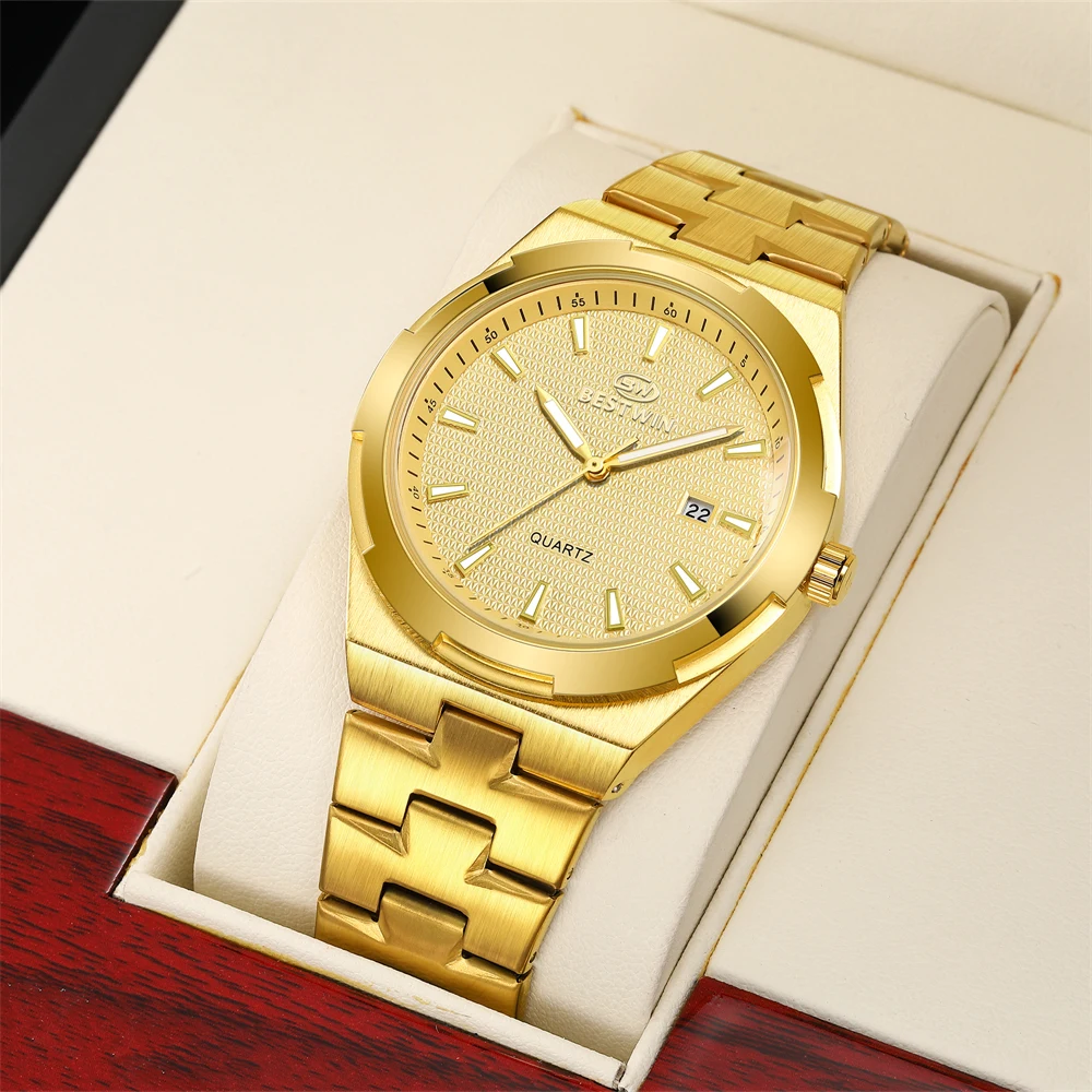 Luxury brand men's watch dial calendar watch for men's quartz clock alloy strap travel party casual men's watches Relogio Homem