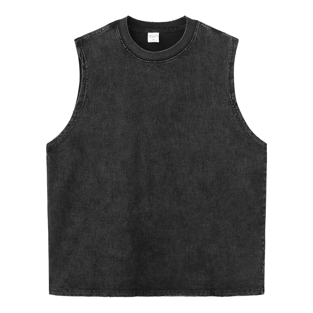 Sommer 2026 Harajuku Cartoon Warrior Gym Tanktop für Herren und Damen Y2k Gewaschenes Loses Ärmelloses Shirt Streetwear Hip Hop Lässiges Workout-Oberteil – Detail 26