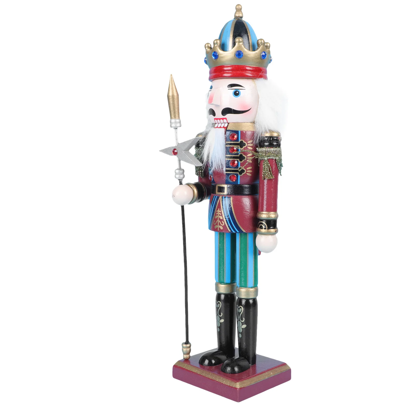 

Nutcracker Soldier Wooden Adornment Red Wood Xmas Decor Festival nament Home Decoration Gift for Children