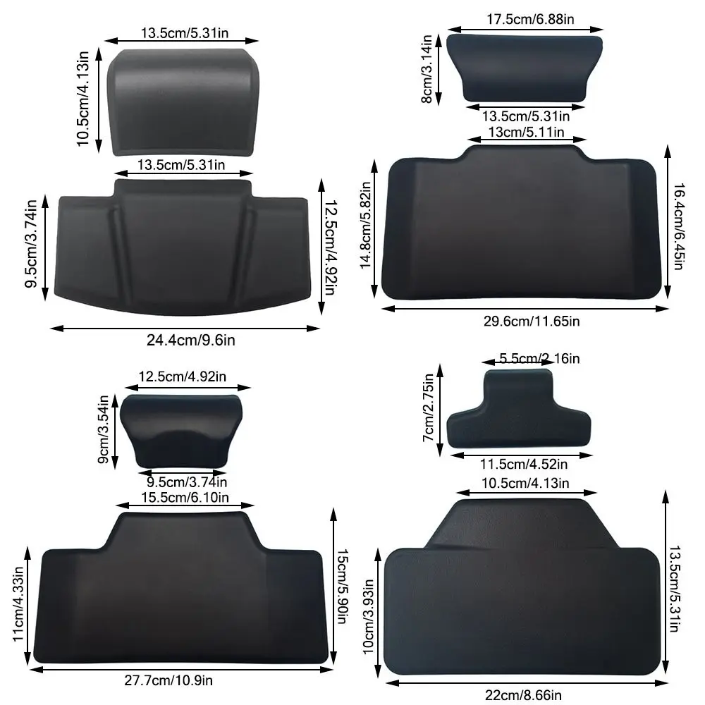 Schienale moto nero morbido PU posteriore Top Case accessori per la modifica del cuscino facile installazione Pad posteriore passeggero universale