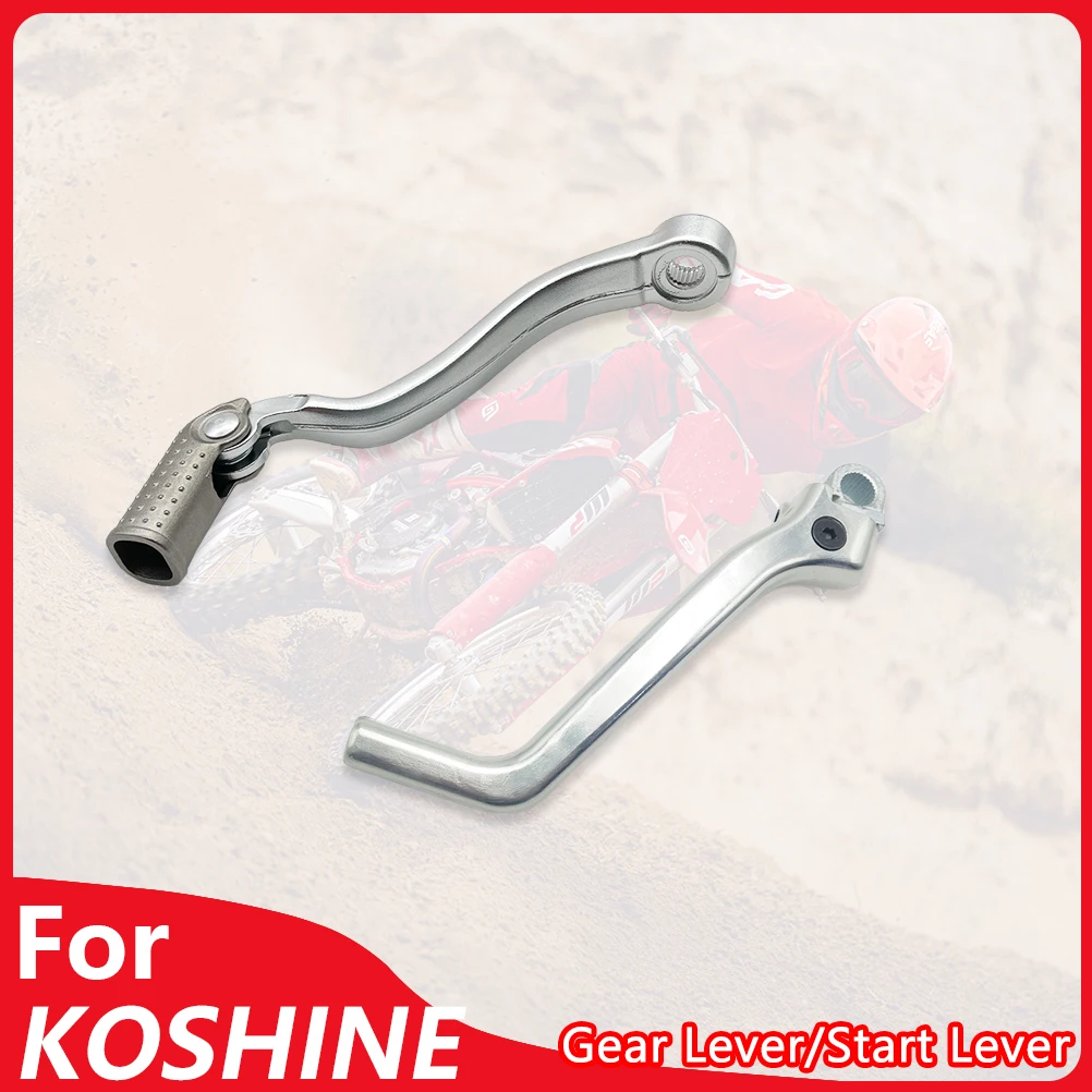 For Koshine Motorcycle Gear Shift Pedal Lever and Kick Start Levers Forged XN85 XN105 Motocross Enduro Engine Foot Rests