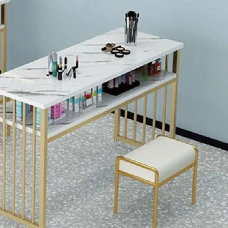 

Simple Dressing Nail Tables Women Manicure Modern Professional Nail Tables White Nagel Tafel Beauty Salon Furniture MR50NT