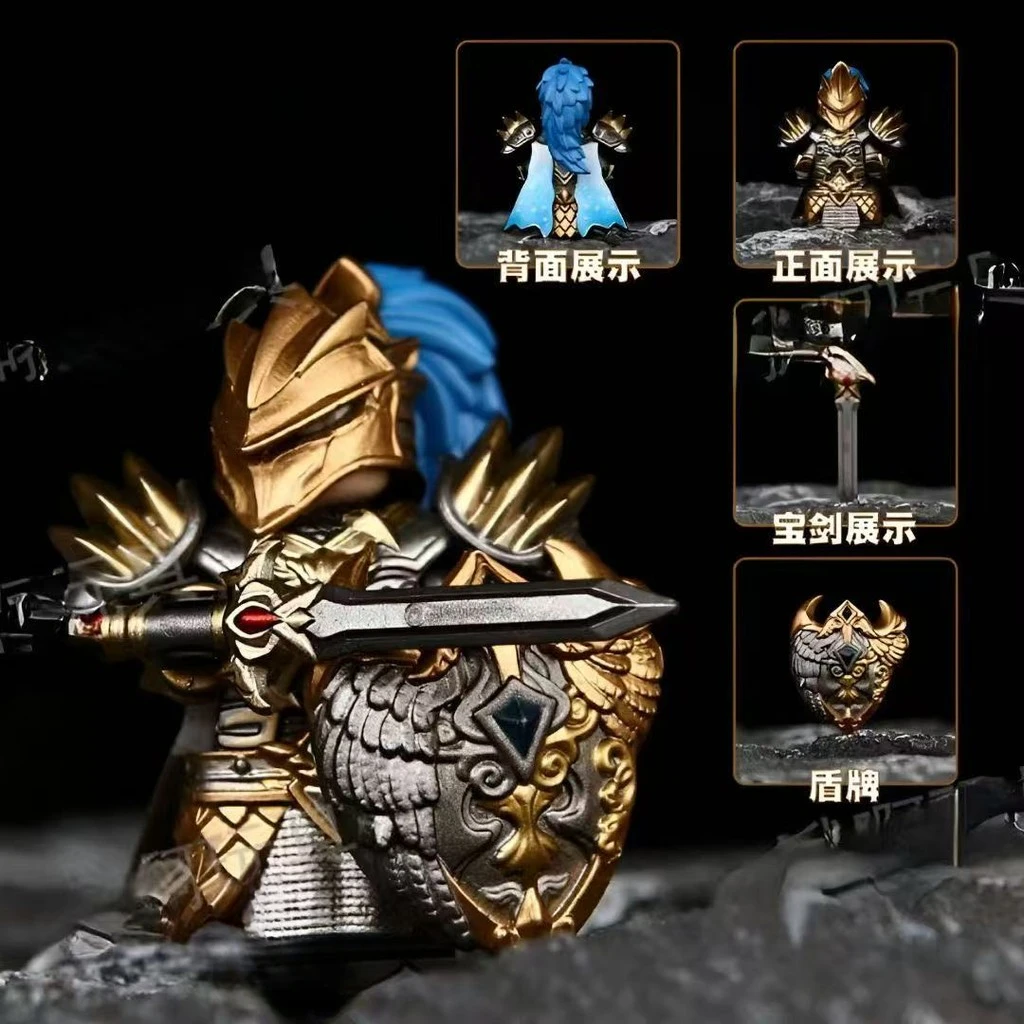 لعبة مكعبات بناء شخصيات فرسان الطاولة المستديرة الملك آرثر