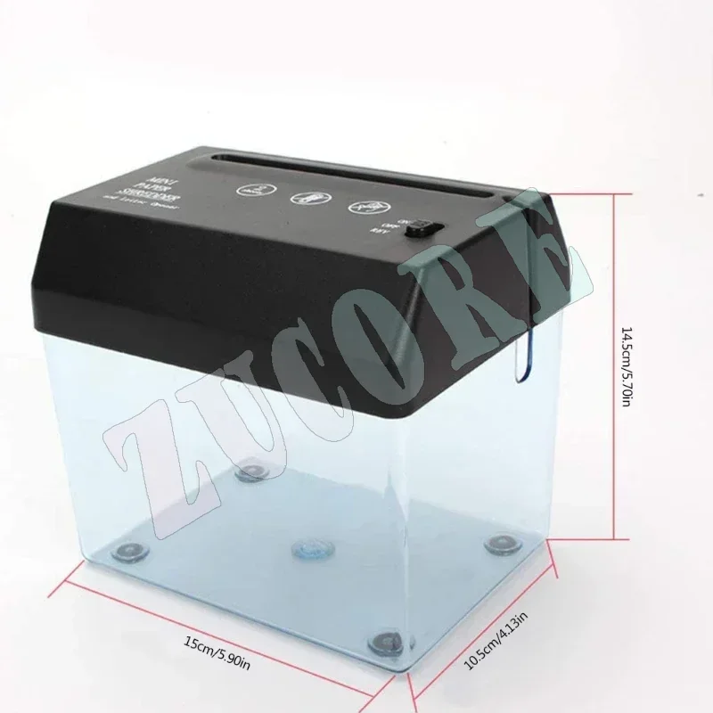 Portable Mini Paper Shredder Electric USB Battery Operated Shredder Documents Paper Cutting Tool for Home Office