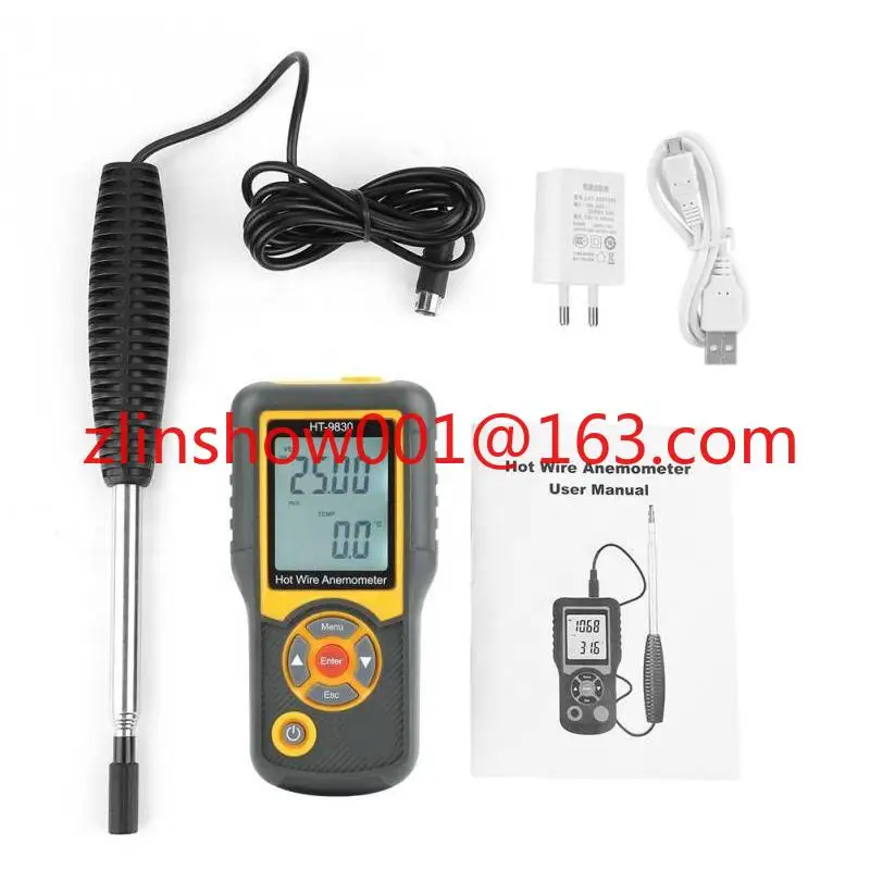 

HT-9830 Hot Wire Anemometer Factory Price - Accuracy: ± 3% - Wind Speed Range: 0-30 m/s